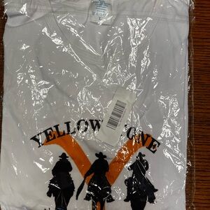 White Graphic T-Shirt - Yellowstone TV show Design